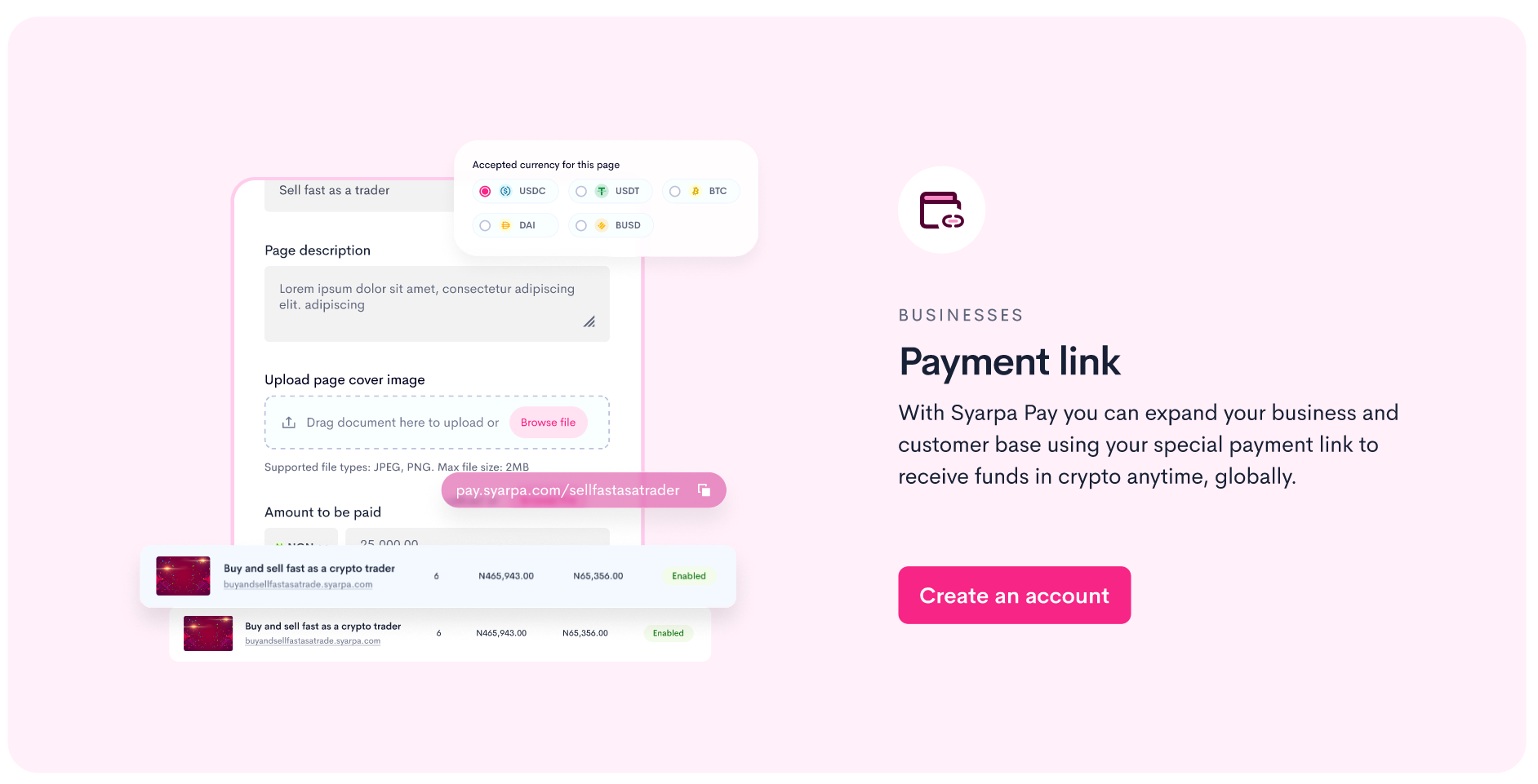 Syarpa Pay Payment Link